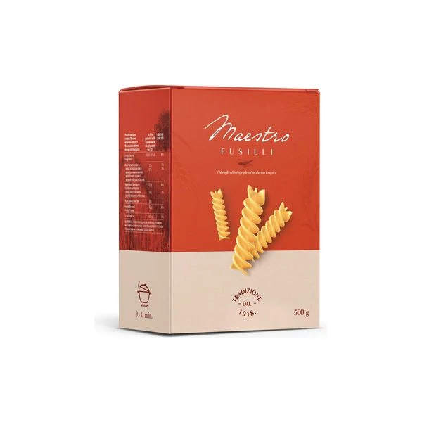 Testenina fusilli maestro 500gr Danubius