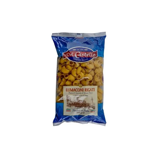 Testenina del castello lumaconi rigati no53. 500 g