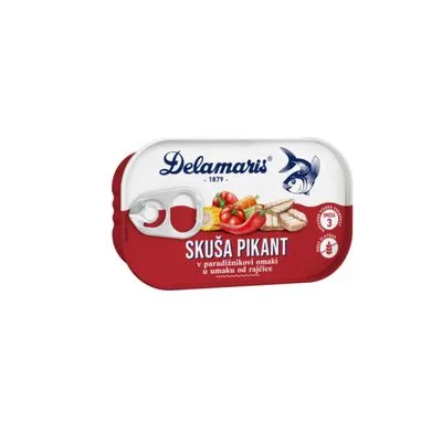 Skusa sa povrcem pikant 125gr delamaris