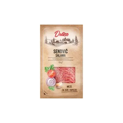Salama sendvič slajs 100g Deliso