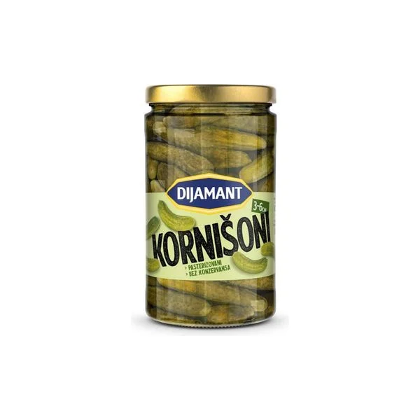 Kornišoni 670g Dijamant
