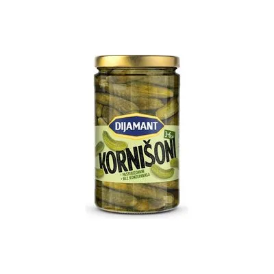 Kornišoni 670g Dijamant