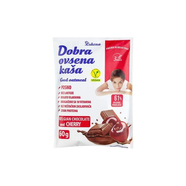 Ovsena kasa dobra cokolada i kisela visnja 60gr