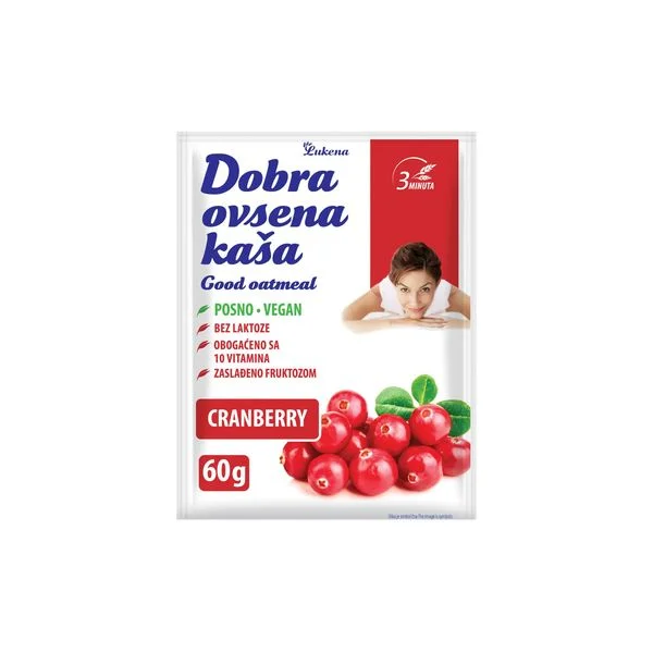 Ovsena kasa dobra brusnica 60gr