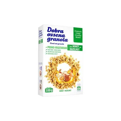 Musli crunch dog sa medom i lesnikom 300gr