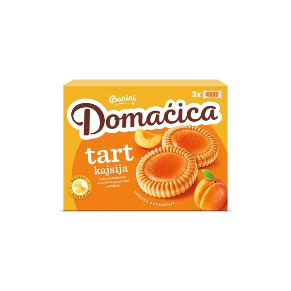 Domaćica tart kajsija 210g banini