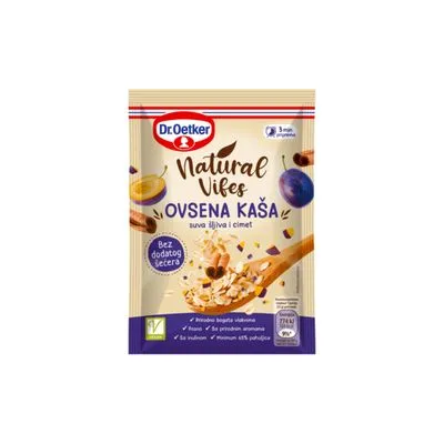 Ovsena kaša natural vibes šiljiva-cimet 55g dr.Oetker