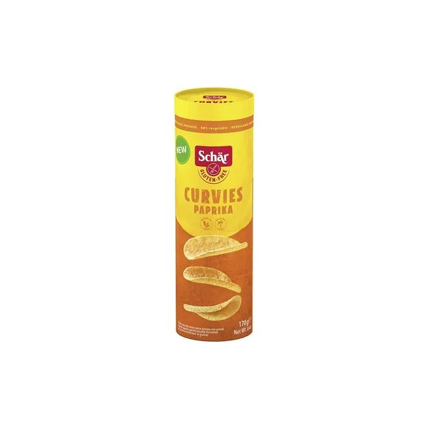Schar CURVIES PAPRIKA čips bez glutena, 170 g