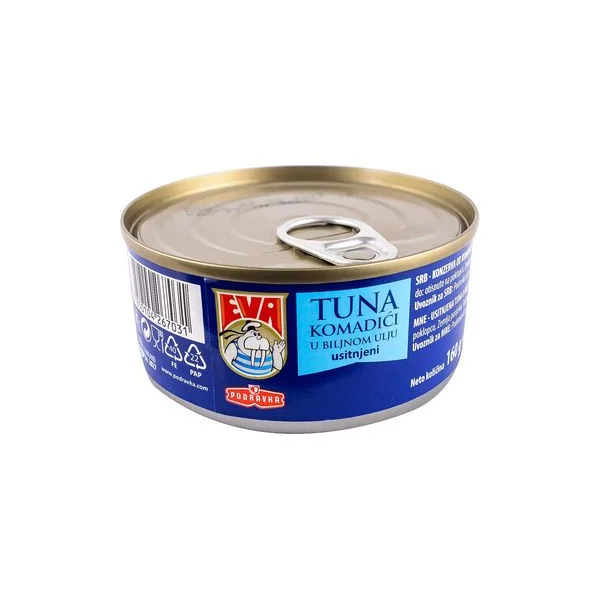 Eva tuna komadići usitnjeni 160g podravka