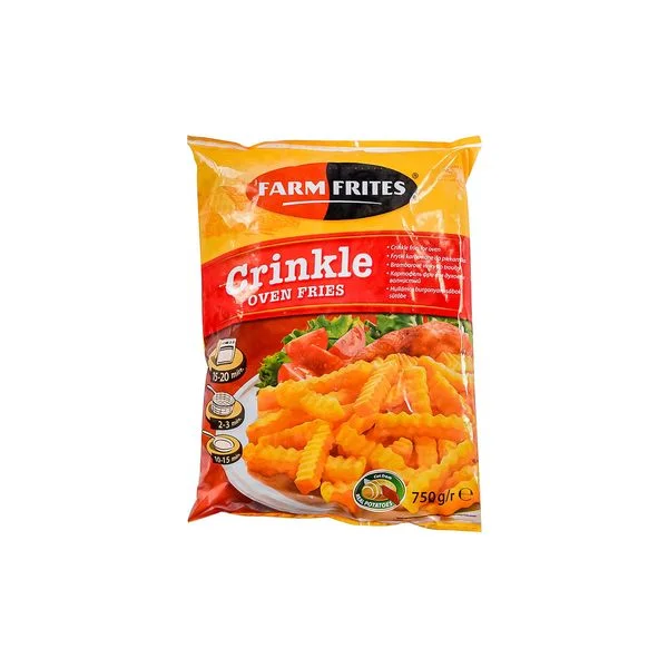 Pomfrit talasasti 12mm 750gr farm frites