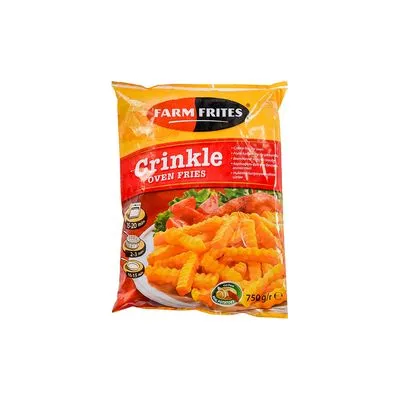 Pomfrit talasasti 12mm 750gr farm frites