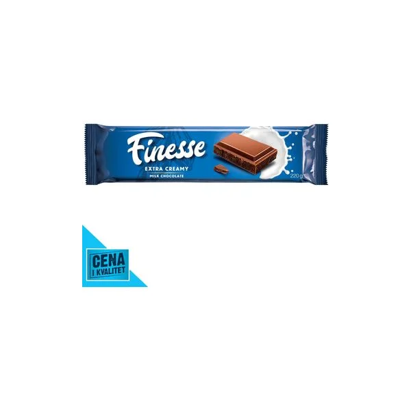 Čokolada mlečna 220g Finesse