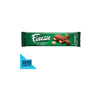 Čokolada celi lešnik 220g Finesse