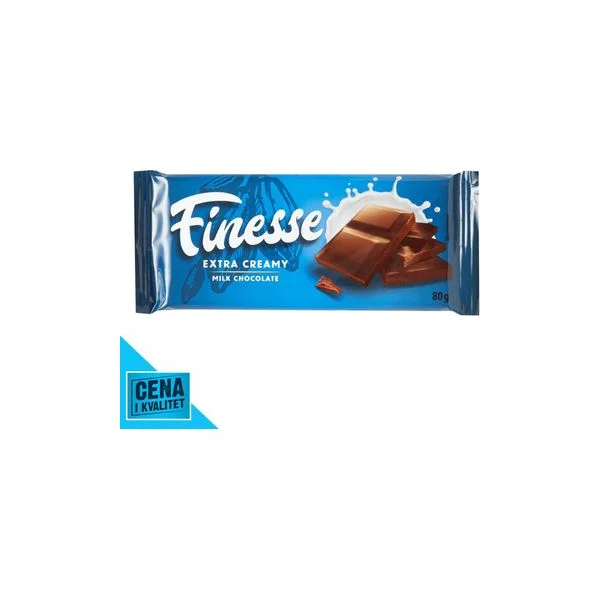 Čokolada mlečna 80g Finesse
