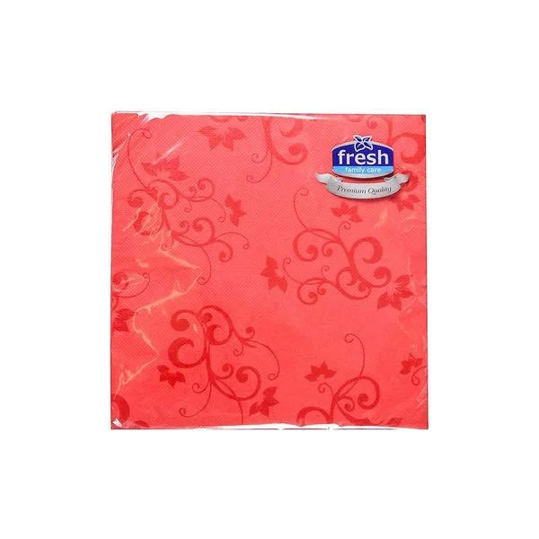 Salveta crvena 25/1 38x38 dekor premium Fresh
