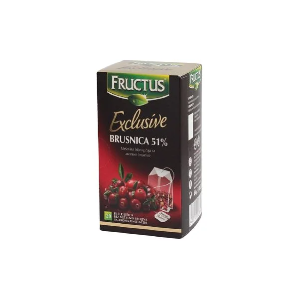 Caj f.brusnica 20/1 exclusive Fructus