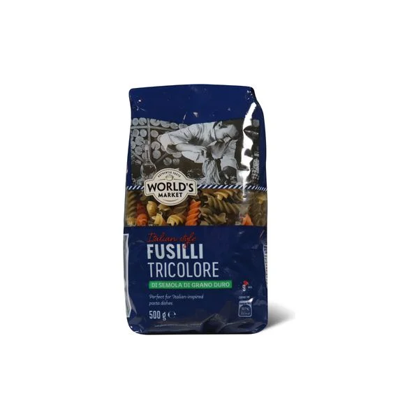 Fusili tricolore World's market 500g