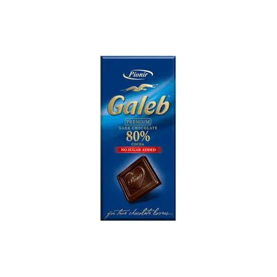 Cokolada galeb premium crna 80% 100gr Pionir