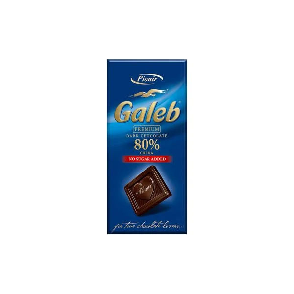 Cokolada galeb premium crna 80% 100gr Pionir