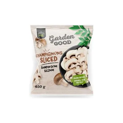 Šampinjoni rezani 450g Garden Good