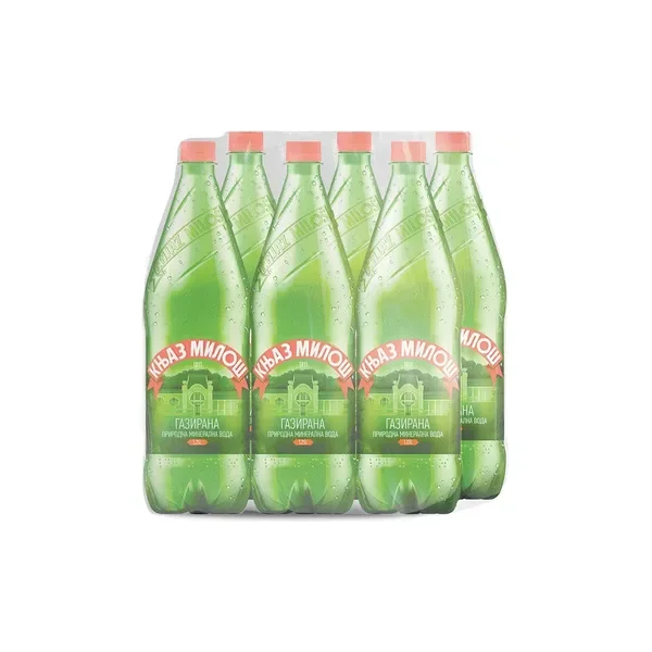 Gazir.voda Knjaz Milos pet 1,25lx6-paket