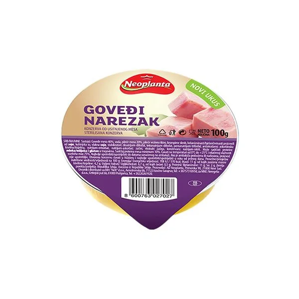 Goveđi narezak folija 100g Neoplanta