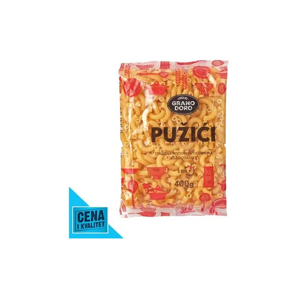 Testenina pužići 400g Grano Doro