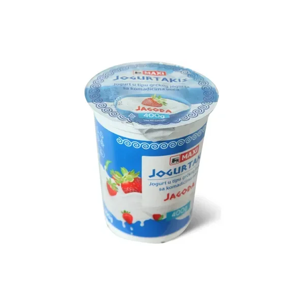 Grcki jogurt jagoda Maxi 400g