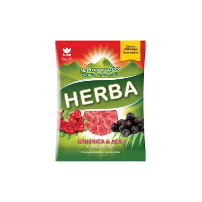 Sumi Herba gumene bombone Brusnica 90g Podravka
