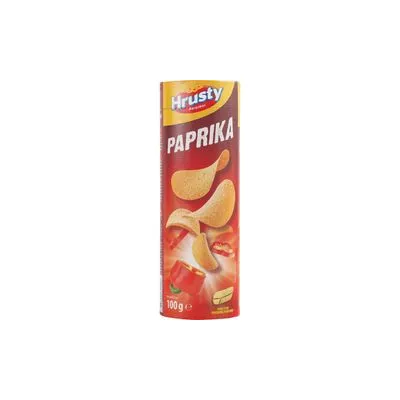 Čips paprika u tubi 100g Hrusty