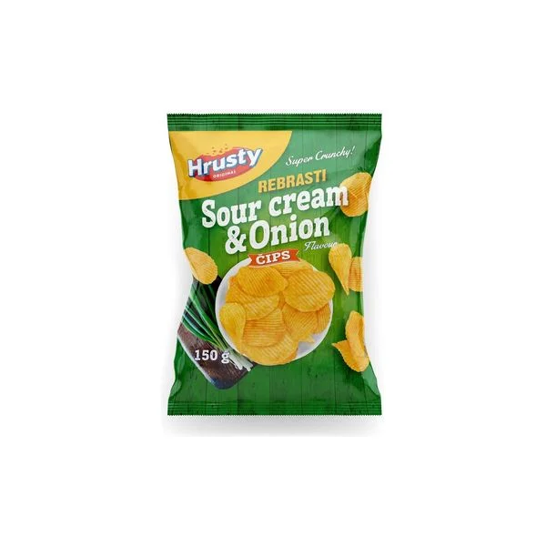 Čips pavlaka luk rebrasti150g hrust
