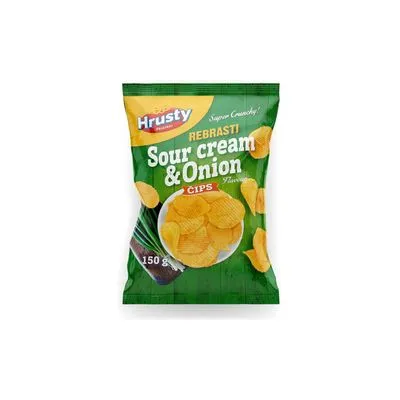 Čips pavlaka luk rebrasti150g hrust