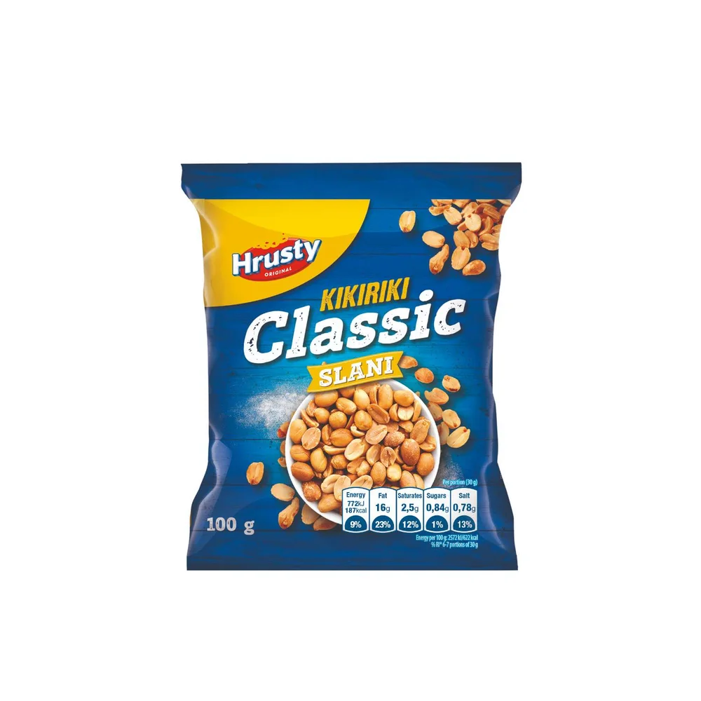 Kikiriki prženi slani 100g Hrusty