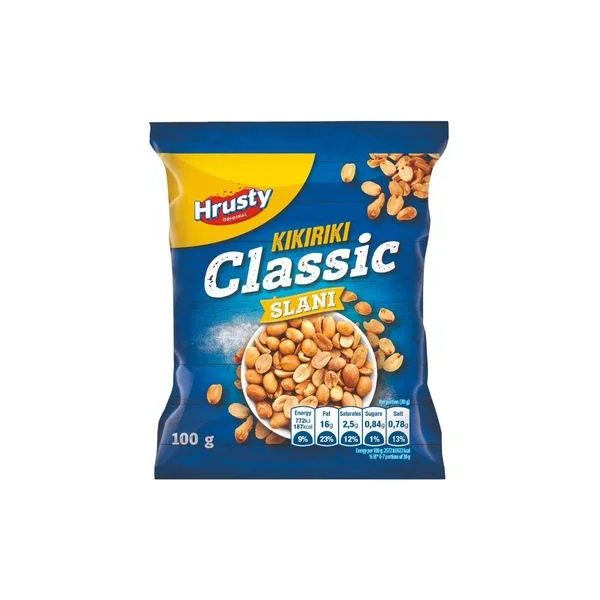 Kikiriki prženi slani 100g Hrusty