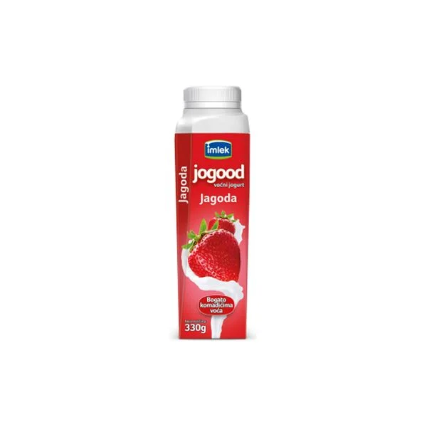 Jogurt voć.Jogood jagoda 330ml 2.8%mm imlek