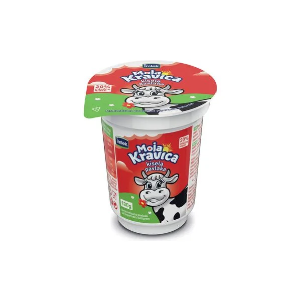 Kisela pavlaka kravica 20% 0.180 čaša imlek