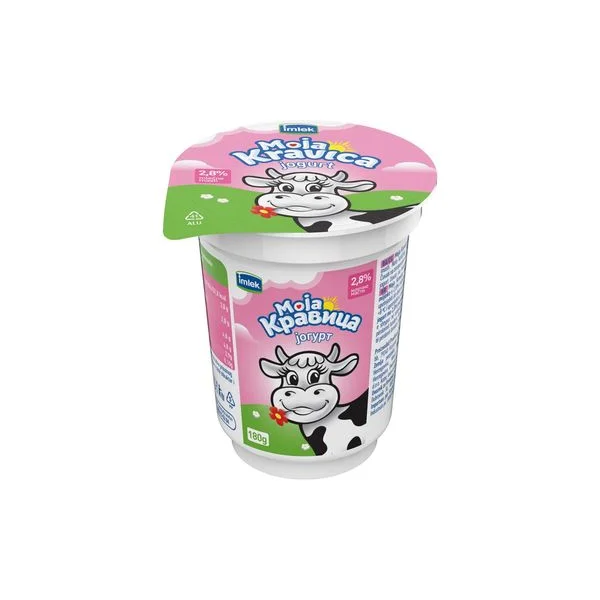 Jogurt kravica 2,8% 180g čaša imlek
