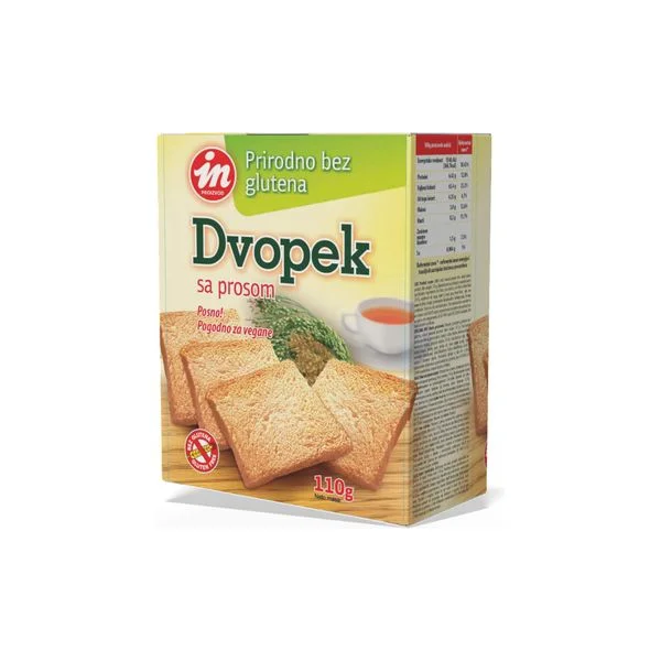 Dvopek bezglutenski proso 110g in