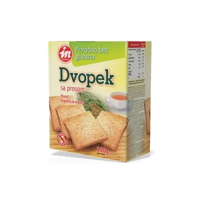 Dvopek bezglutenski proso 110g in