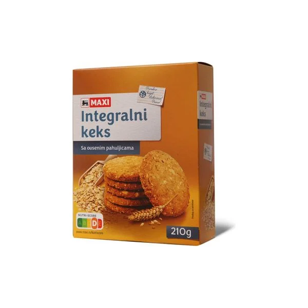 Integr.keks ovsene pahuljice Maxi 210g