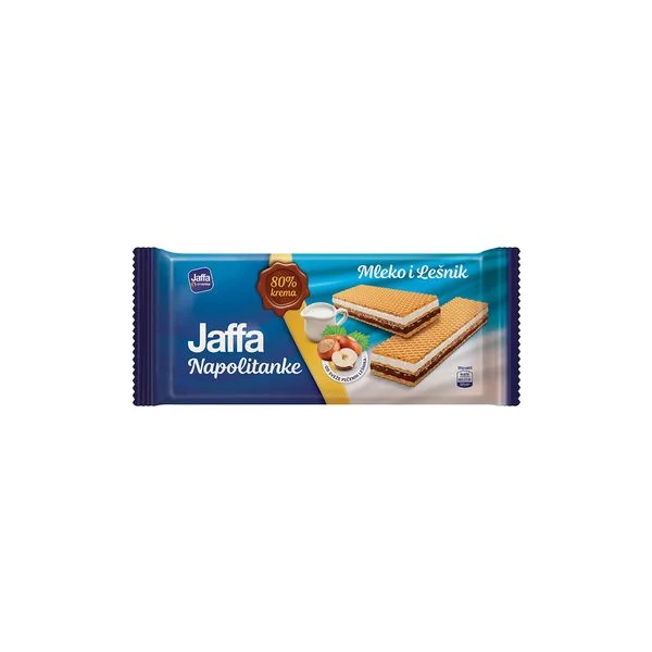 Napolitanke mleko i lešnik 187g Jaffa