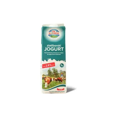 Jogurt zlatibor 2,8%mm 1L Brik