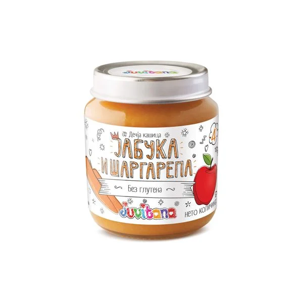 Kašica jabuka i mrkva Juvitana 128gr swisslion