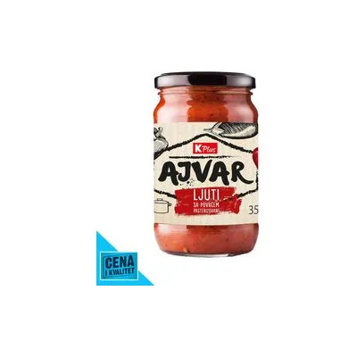 Ajvar ljuti sa povrćem 350g K Plus