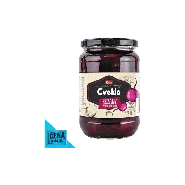 Cvekla rezana 670g K Plus