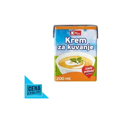 KREM ZA KUVANJE 200ML K PLUS
