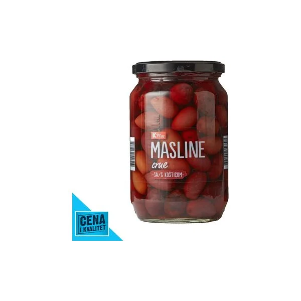 Masline crne sk 700g K Plus
