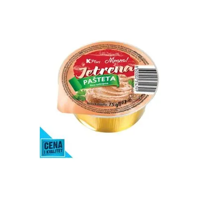 Pašteta jetrena 75g K Plus