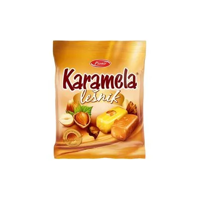 Karamela lešnik 100g Pionir