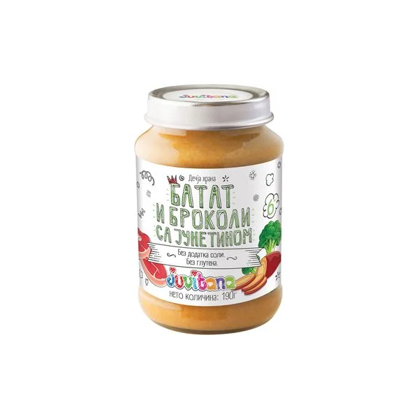 Kašica juv batat&brok junetina 190g